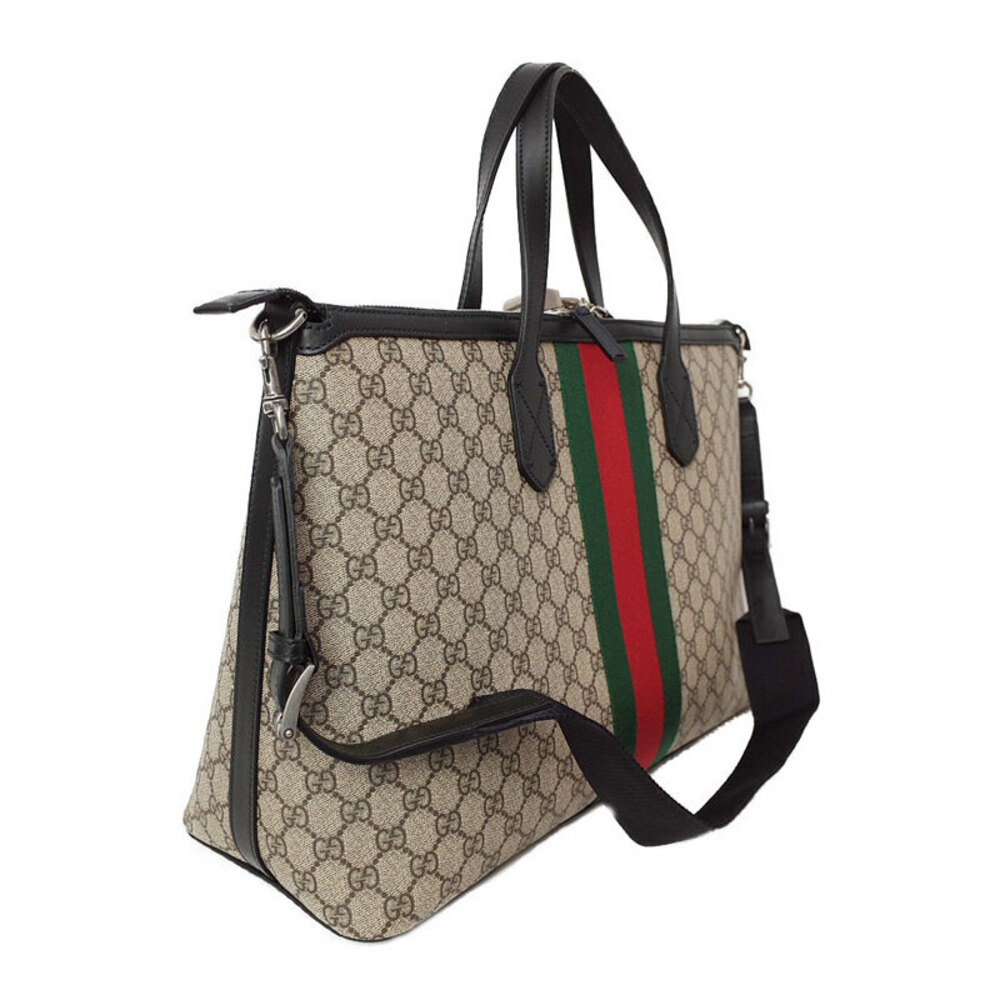 Gucci Web Band Bag GG Supreme Duffel